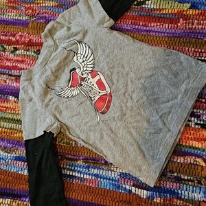 Vintage Childrens Air Jordan NIKES Gray Long Sleeve Tee